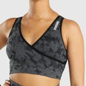 Adapt Camo Seamless Sports Bra - Black